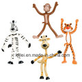 Animales de parque zoológico Bendable de OEM / ODM Figura plegable juguetes - 4 pulgadas de alto